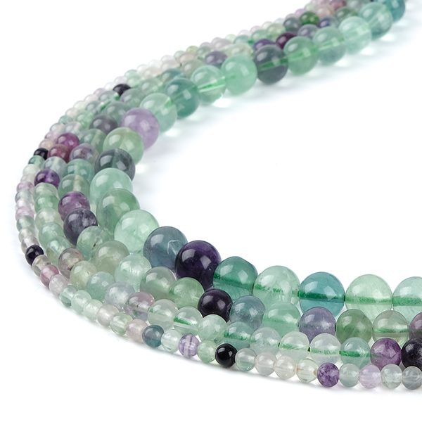 Fluorite stone beads