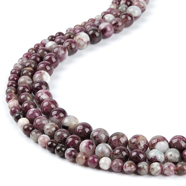 Tourmaline Plum Blossom Stone Beads