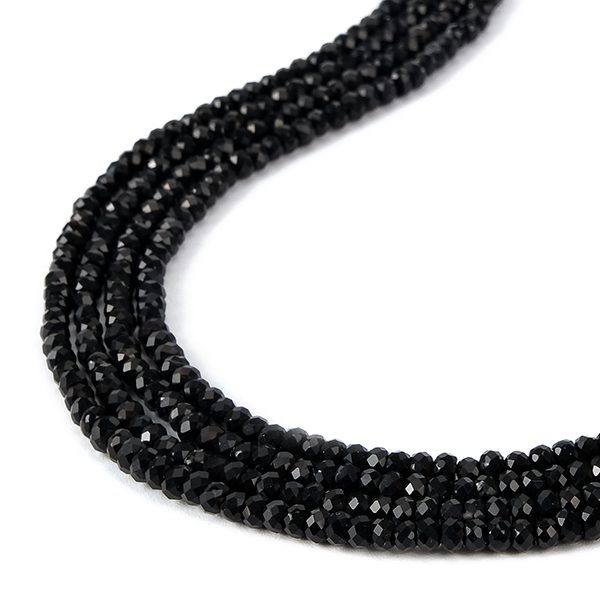 Black stone faceted abacus