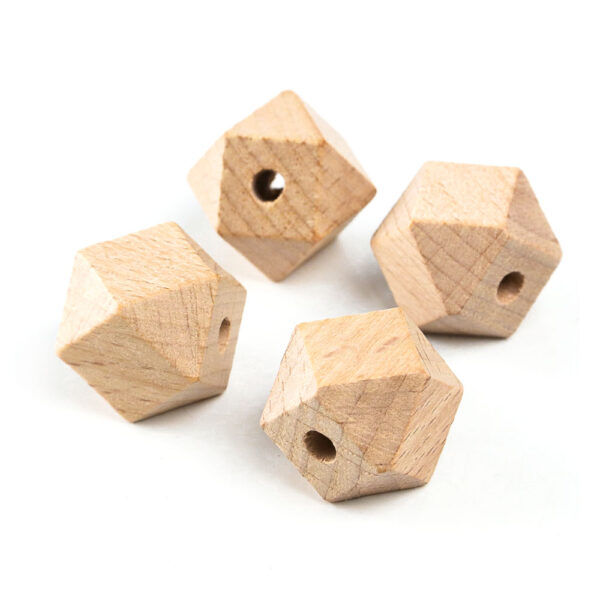 120pcs Cuboctaedros de Madera Haya Ø20mm