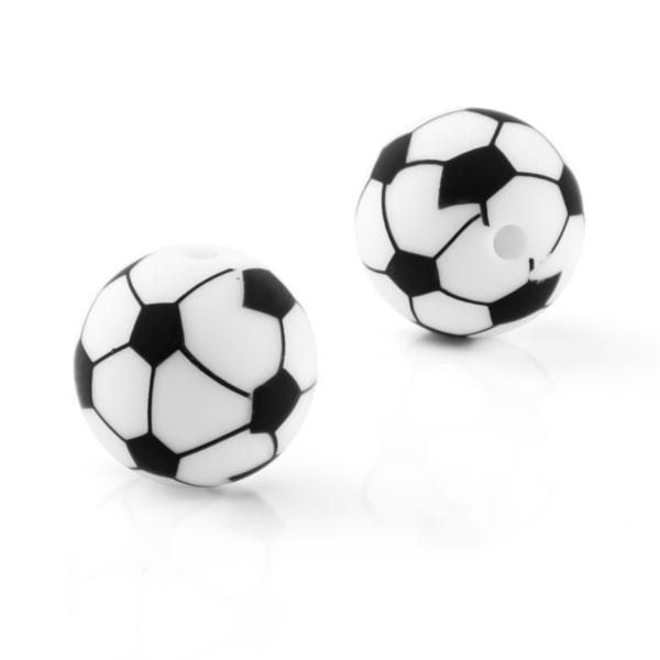 50 Bolas de Silicona Fútbol Ø15mm